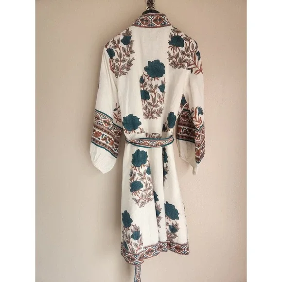 NWT Sue Sartor Flounce Shorty Dress Size M DARK TURQUOISE - Picture 7 of 16